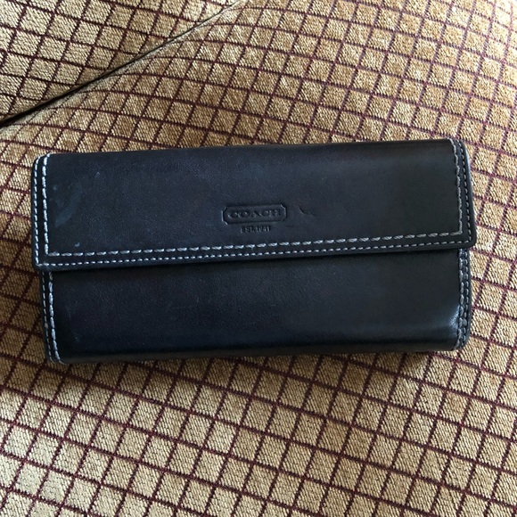 Coach Black Leather Wallet - Picture 2 of 8